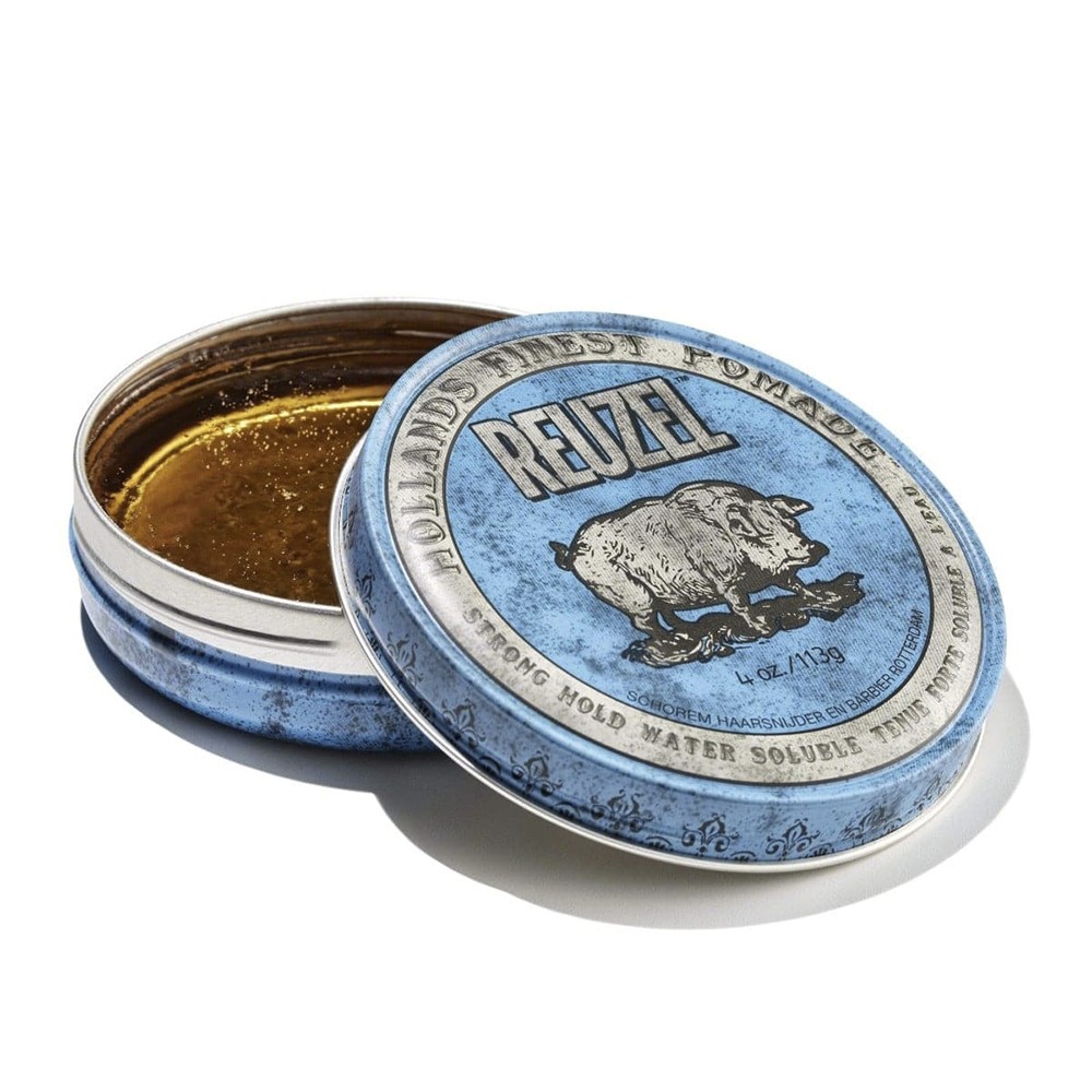 Мужская помада для укладки волос Reuzel Blue Strong Hold High Sheen 113 г 852578006010