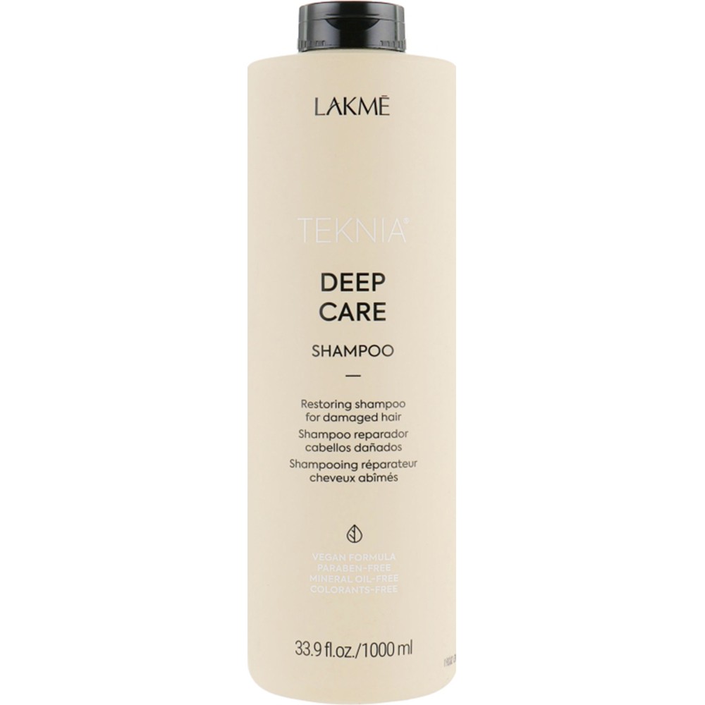 Восстанавливающий шампунь для поврежденных волос Lakme Teknia Deep Care Shampoo 1000 мл 44711