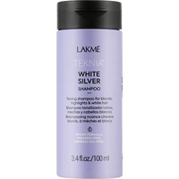 Фото Тонирующий шампунь для нейтрализации желтого оттенка волос Lakme Teknia White Silver Shampoo 100 мл 44013