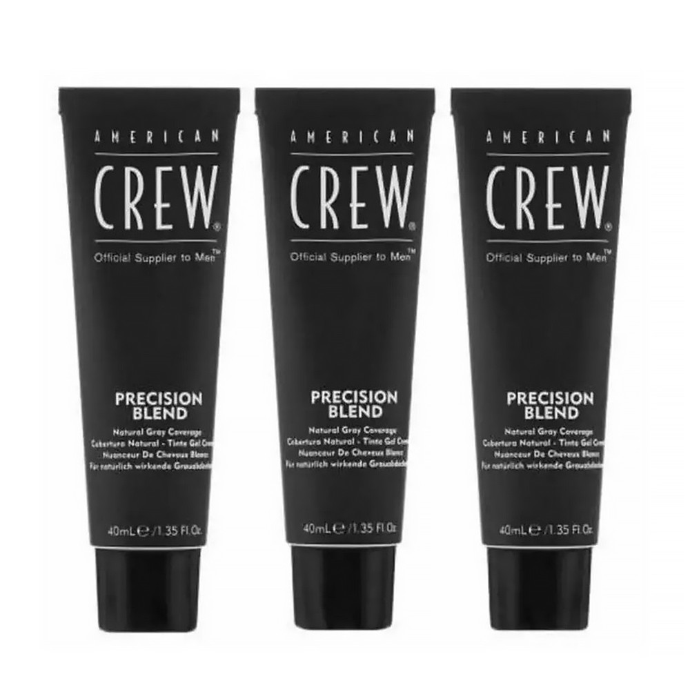 Набор с проявителем для маскировки седых волос уровень 7-8 American Crew Precision Blend Light 3х40