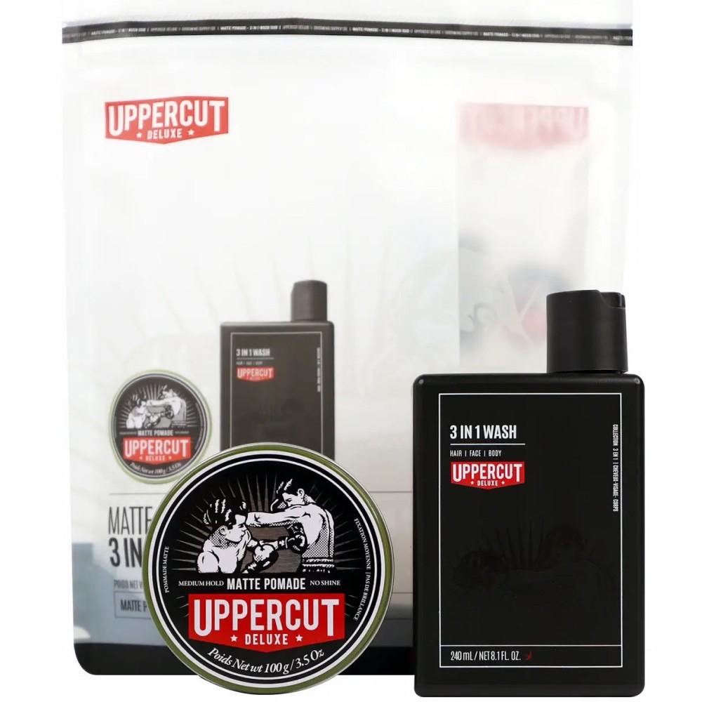 Подарочный набор Uppercut Deluxe Uppercut Styling and 3 in 1 Wash duo Matte Pomade 817891025353